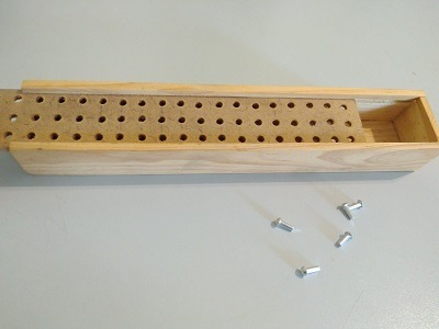 Régua Braille Caixa Madeira com Pinos
